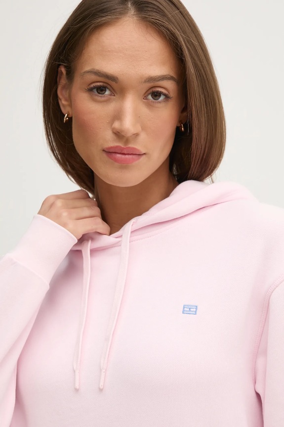 Tommy Hilfiger bluza bawełniana różowy WW0WW45979