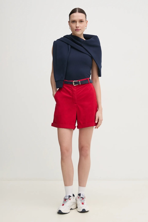 Tommy Hilfiger felpa in cotone WW0WW45980 blu navy SS25
