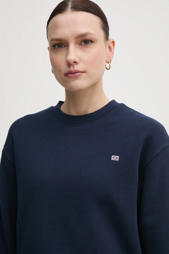 Tommy Hilfiger felpa in cotone blu navy WW0WW45980