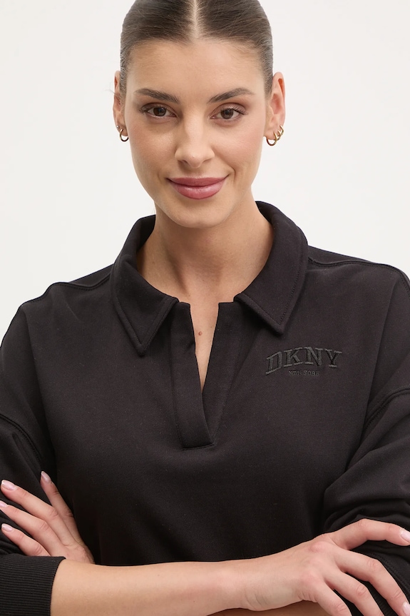 Bavlněná mikina Dkny černá DP5T1243