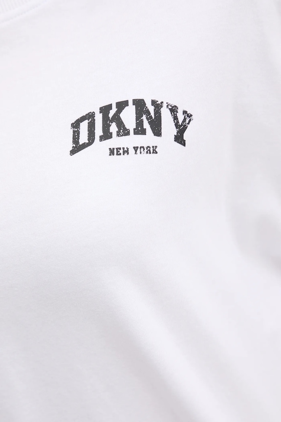 Pamučna majica dugih rukava Dkny DP5T1226 bijela