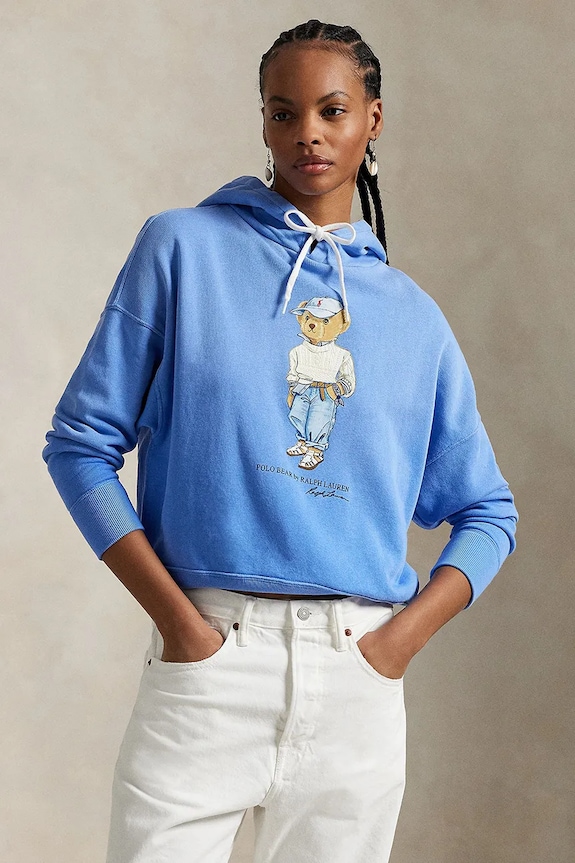 Mikina Polo Ralph Lauren bavlna modrá 211965110