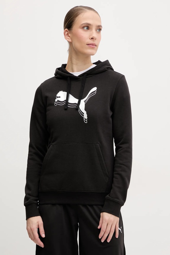 Μπλούζα Puma με κουκούλα μαύρο 684997