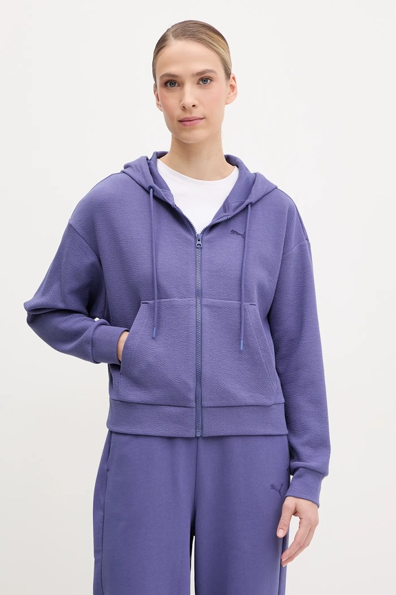 Puma bluza z kapturem fioletowy 685056