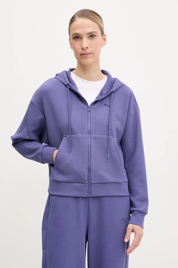 Puma bluza z kapturem fioletowy 685056