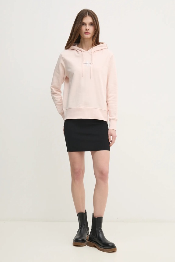 Mikina Calvin Klein Jeans J20J225358 ružová SS25