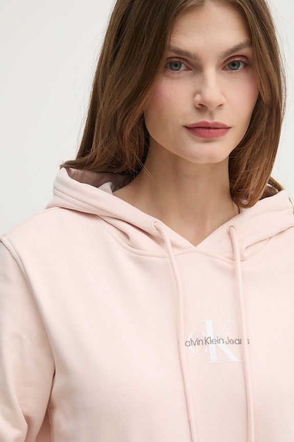 Mikina Calvin Klein Jeans ružová J20J225358