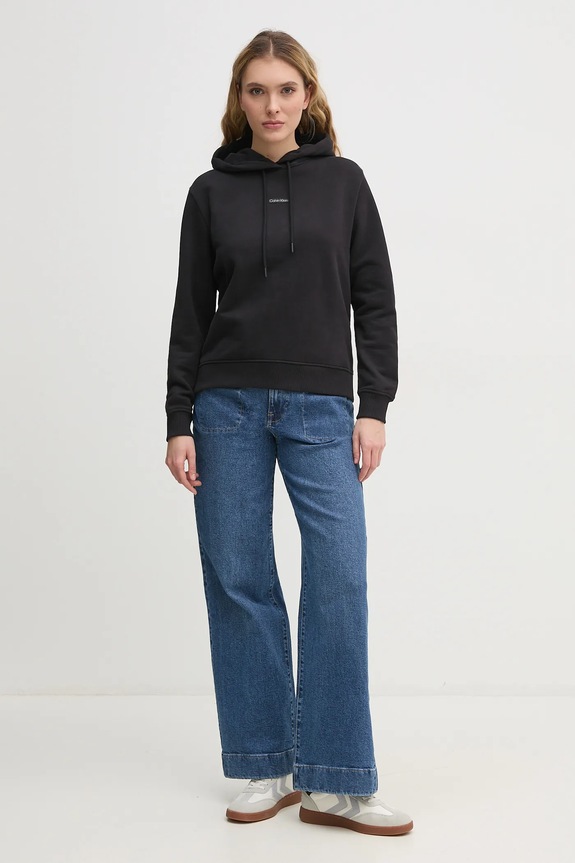 Bavlnená mikina Calvin Klein Jeans J20J225364 čierna SS25