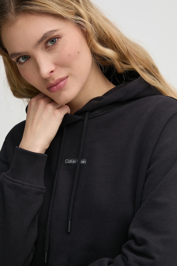 Bavlnená mikina Calvin Klein Jeans čierna J20J225364