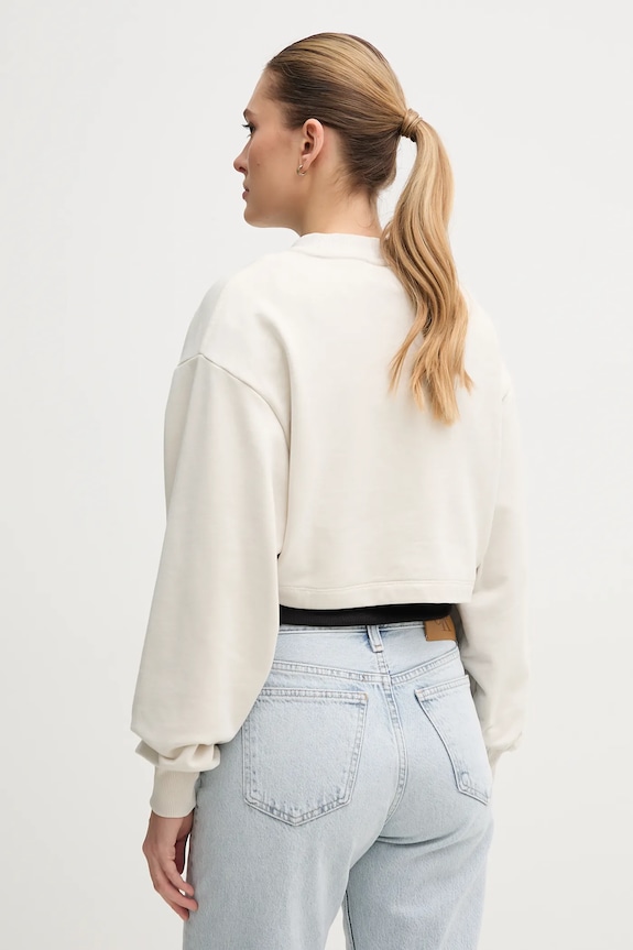 Calvin Klein Jeans hanorac de bumbac J20J225370 bej SS25