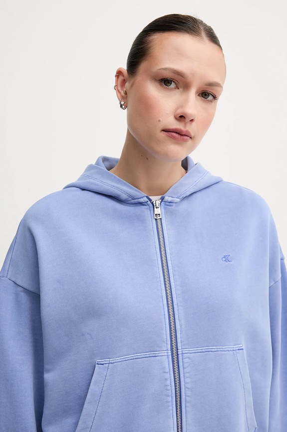 Ruházat Calvin Klein Jeans pamut melegítőfelső J20J225523 lila