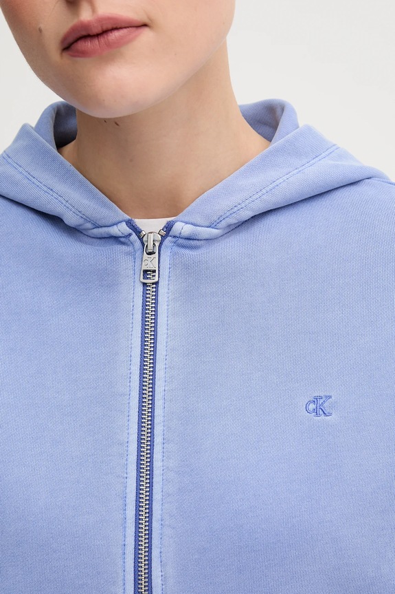 Calvin Klein Jeans pamut melegítőfelső lila J20J225523