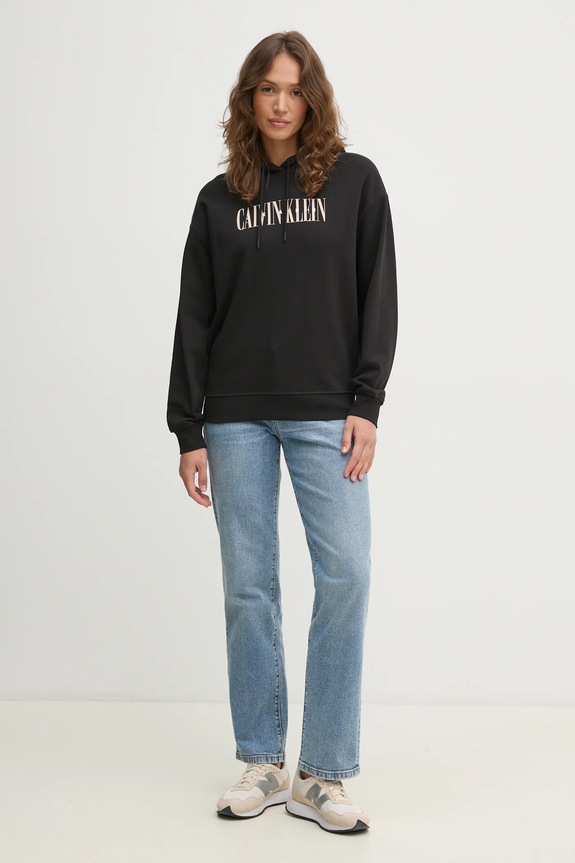 Bavlnená mikina Calvin Klein Jeans J20J225579 čierna SS25
