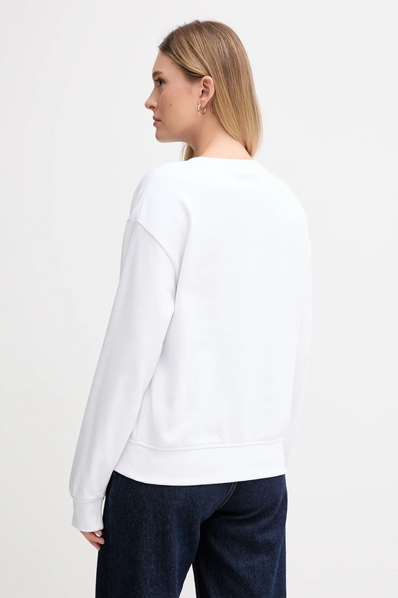 Calvin Klein Jeans bluza damska z bawełną LV047B234G biały SS26