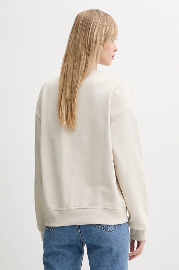 Calvin Klein Jeans mikina dámská s bavlnou LV047B234G béžová SS26