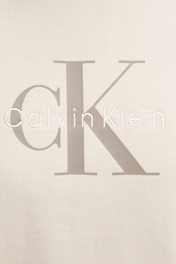 Calvin Klein Jeans mikina dámská s bavlnou béžová LV047B234G