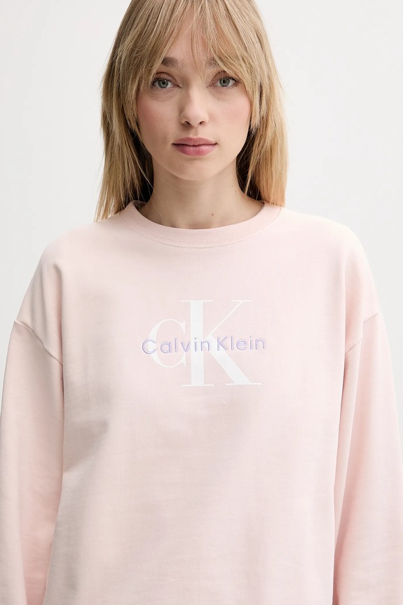 Odzież Calvin Klein Jeans bluza damska z bawełną LV047B234G beżowy