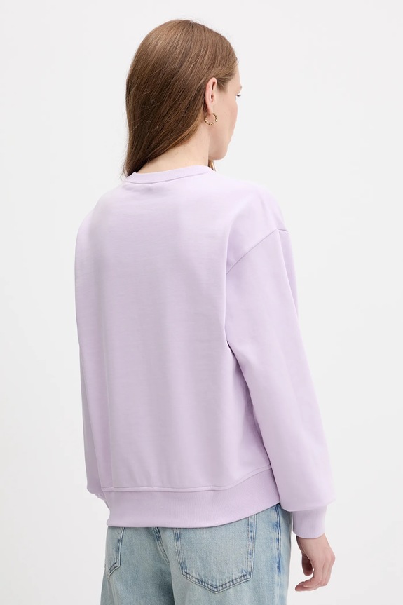 Odzież Calvin Klein Jeans bluza damska z bawełną LV047B234G fioletowy