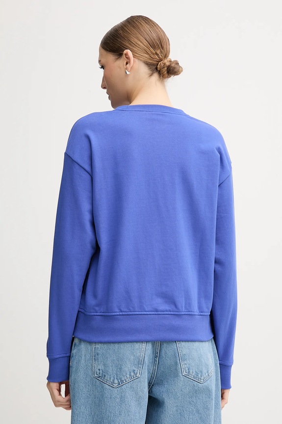 Odzież Calvin Klein Jeans bluza damska z bawełną LV047B234G niebieski