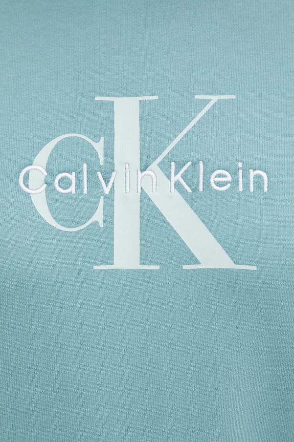 Calvin Klein Jeans hanorac de damă cu bumbac LV047B234G turcoaz