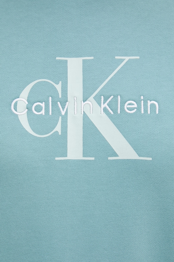 Calvin Klein Jeans hanorac de damă cu bumbac LV047B234G turcoaz