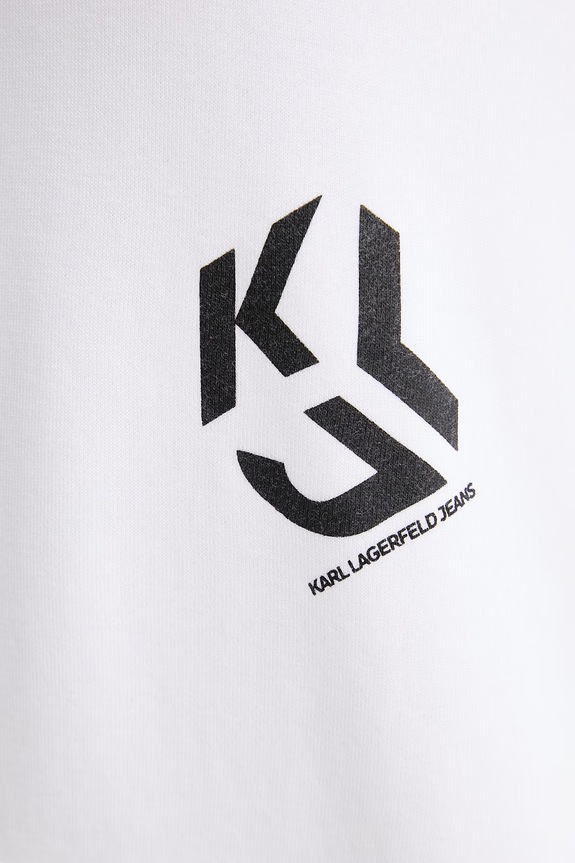 Karl Lagerfeld Jeans mikina dámska s bavlnou A2W20052 biela