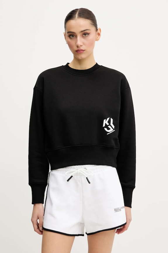 Karl Lagerfeld Jeans bluza print negru A2W20052