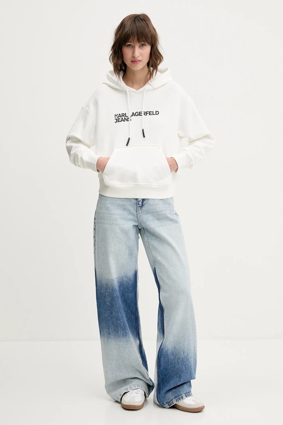 Mikina Karl Lagerfeld Jeans A2W20053 biela AA00