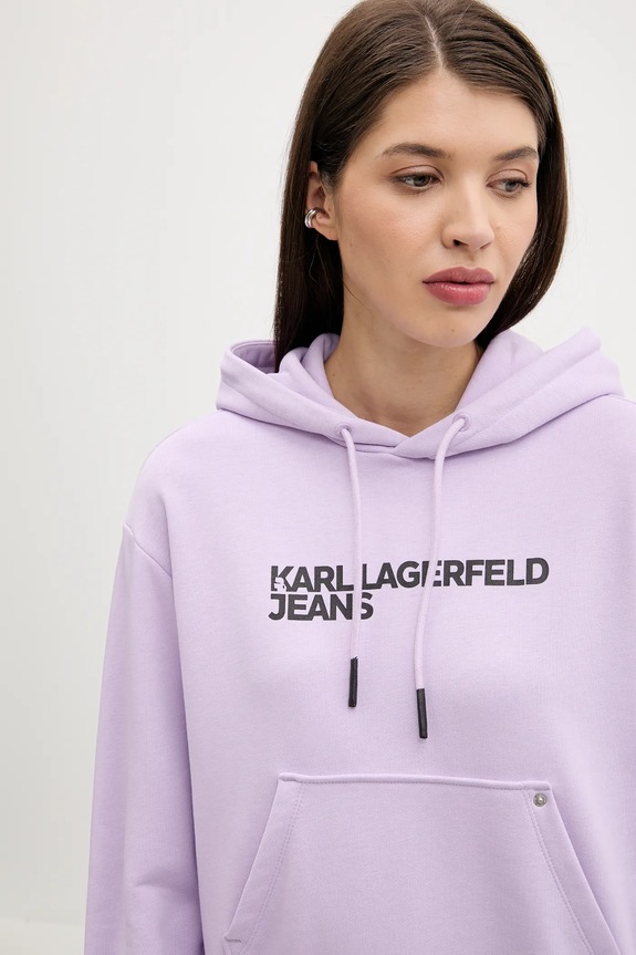 Karl Lagerfeld Jeans bluza fioletowy A2W20053