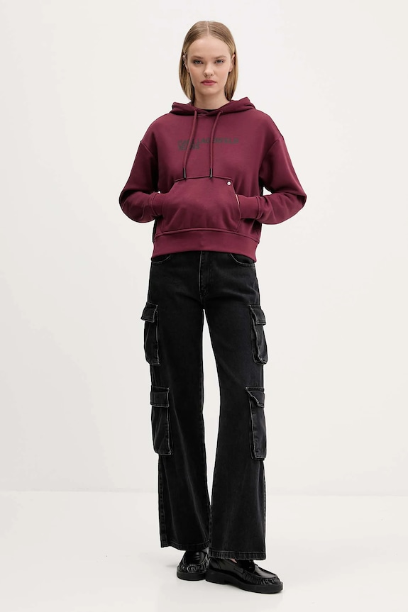 Mikina Karl Lagerfeld Jeans A2W20053 burgundské AA00