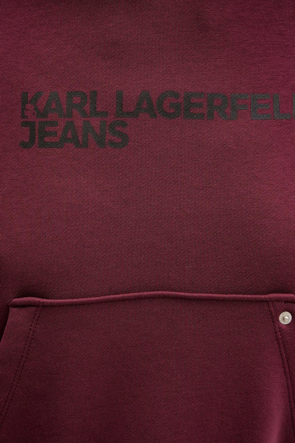 Mikina Karl Lagerfeld Jeans A2W20053 burgundské