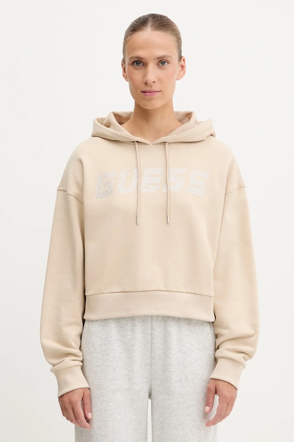 Бавовняна кофта Guess PRIMULA бавовна бежевий V5GQ09.KCRP0