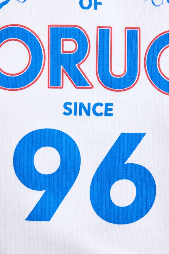 Βαμβακερή μπλούζα Fiorucci Dreaming 1967 Print Boxy Fit Cropped Hoodie W01SMSHO269CJ05WH01 λευκό