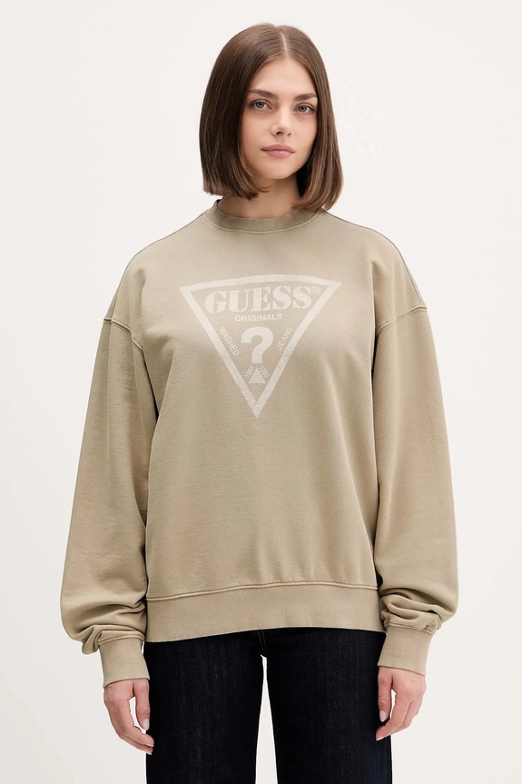 Guess Originals pamut melegítőfelső pamut zöld M5GQ35.K68I4