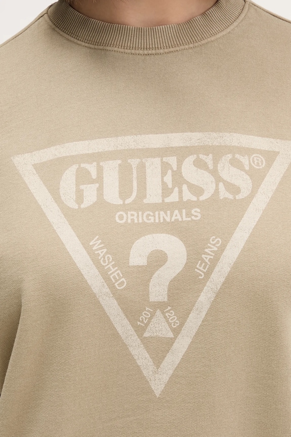Guess Originals pamut melegítőfelső M5GQ35.K68I4 zöld