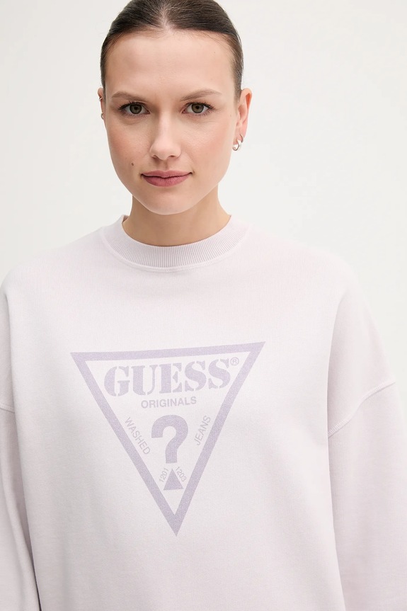 Oblačila Bombažen pulover Guess Originals W5GQ03.K68I4 vijolična