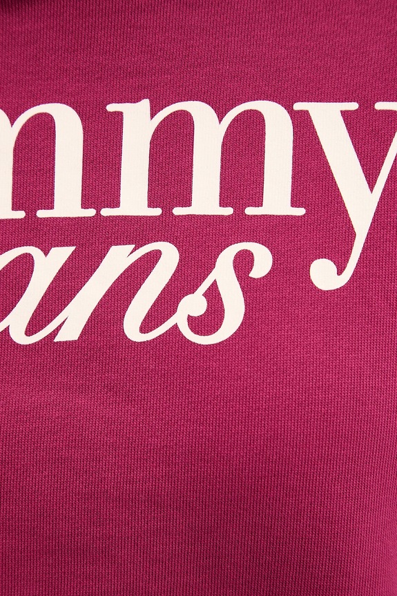 Tommy Jeans pamut melegítőfelső rózsaszín DW0DW20306