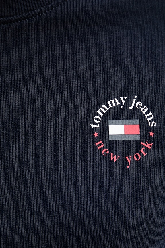 Βαμβακερή μπλούζα Tommy Jeans σκούρο μπλε DW0DW20639