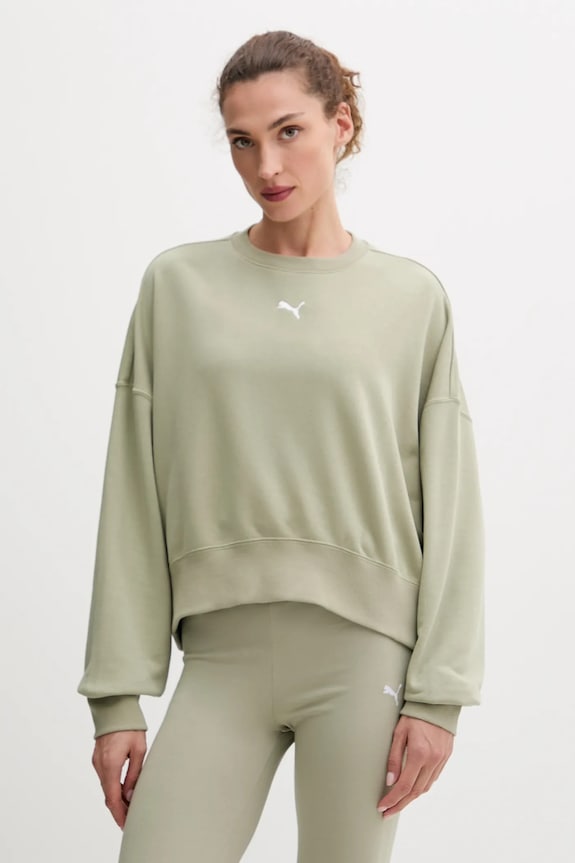 Μπλούζα Puma χωρίς κουκούλα πράσινο 629748