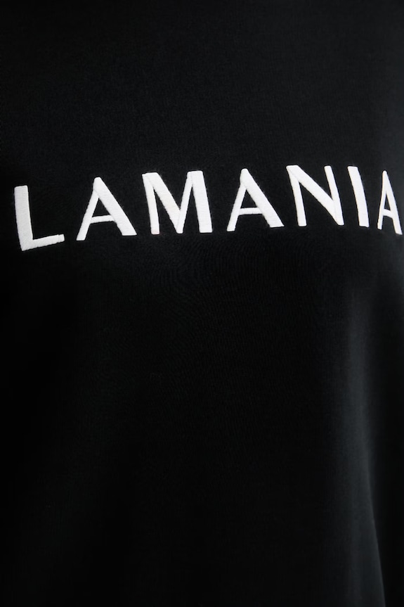 La Mania mikina dámská s bavlnou CHILL černá