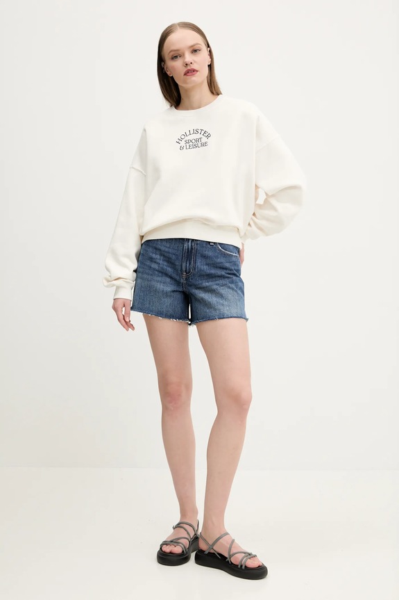 Hollister Co. bluza KI352.5110.100 beżowy SS25