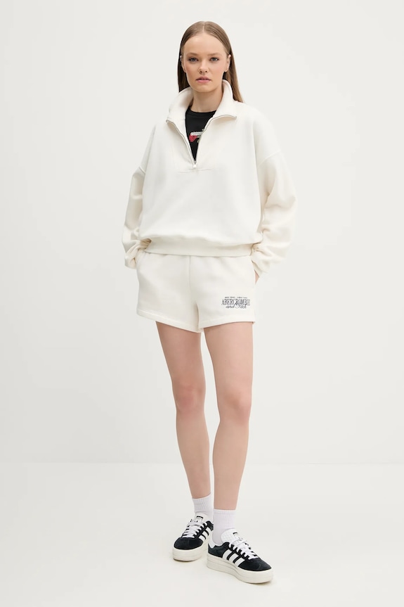 Mikina Hollister Co. KI352.5111.100 béžová SS25