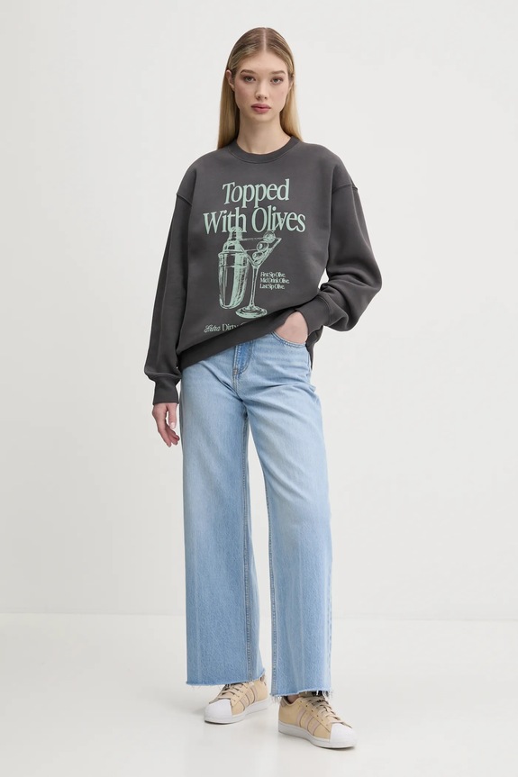 Суичър Abercrombie & Fitch KI152.5076.954 сив SS25