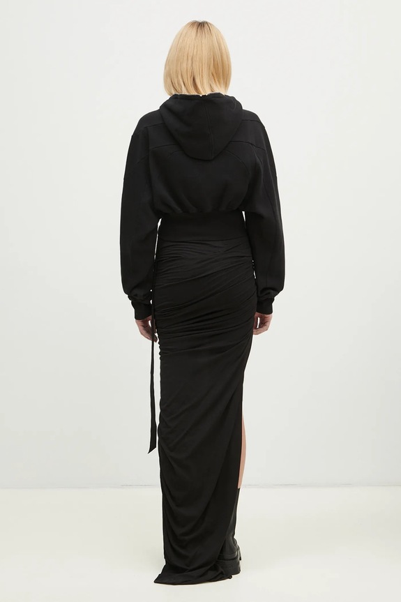Odzież Rick Owens bluza bawełniana Collage Gimp DS01E3233.F czarny