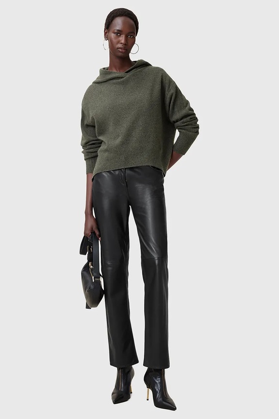 AllSaints bluza wełniana IRINA W070KC szary