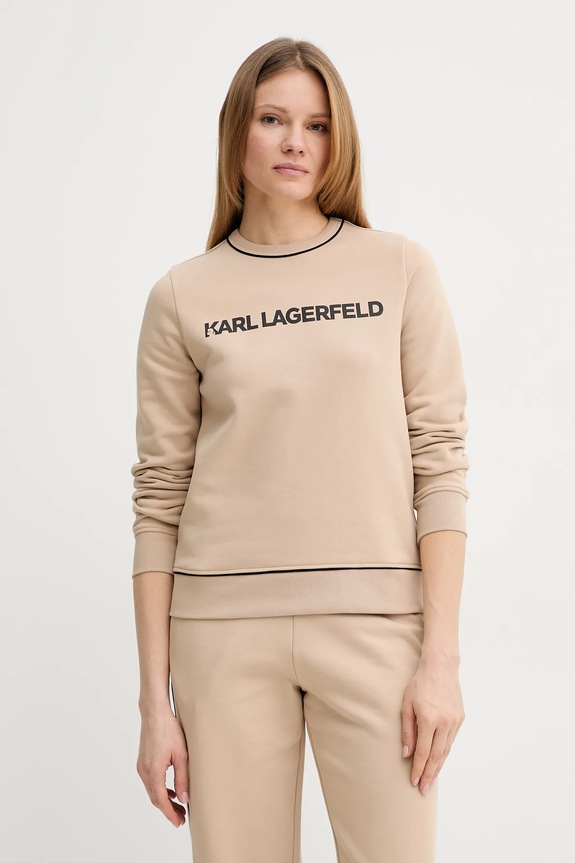 Karl Lagerfeld felső aplikációval bézs A2W20066