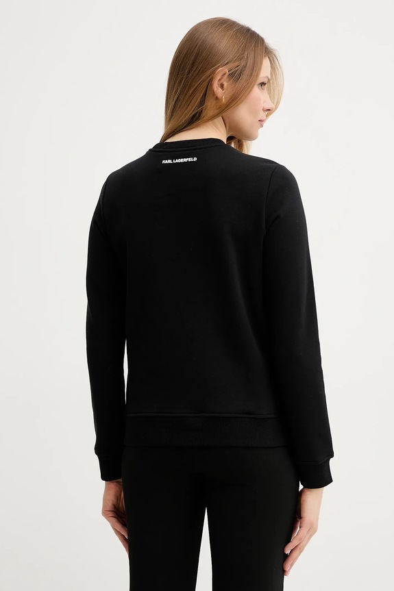 Ruházat Karl Lagerfeld pamut melegítőfelső A2W20077 fekete