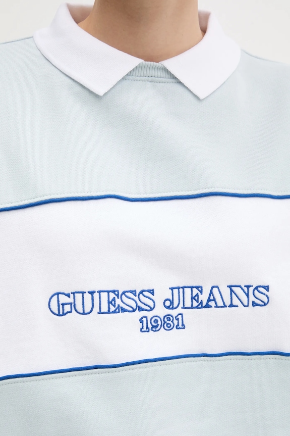 Bavlněná mikina Guess Jeans W5GQ17.K68I4 modrá