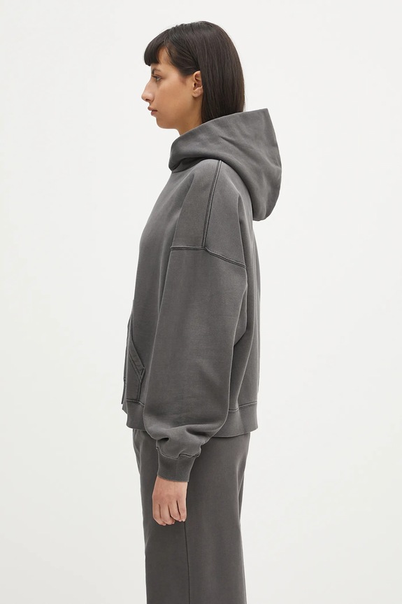 Carhartt WIP cotton sweatshirt Hooded Benton Sweat I034512.89GD gray SS25