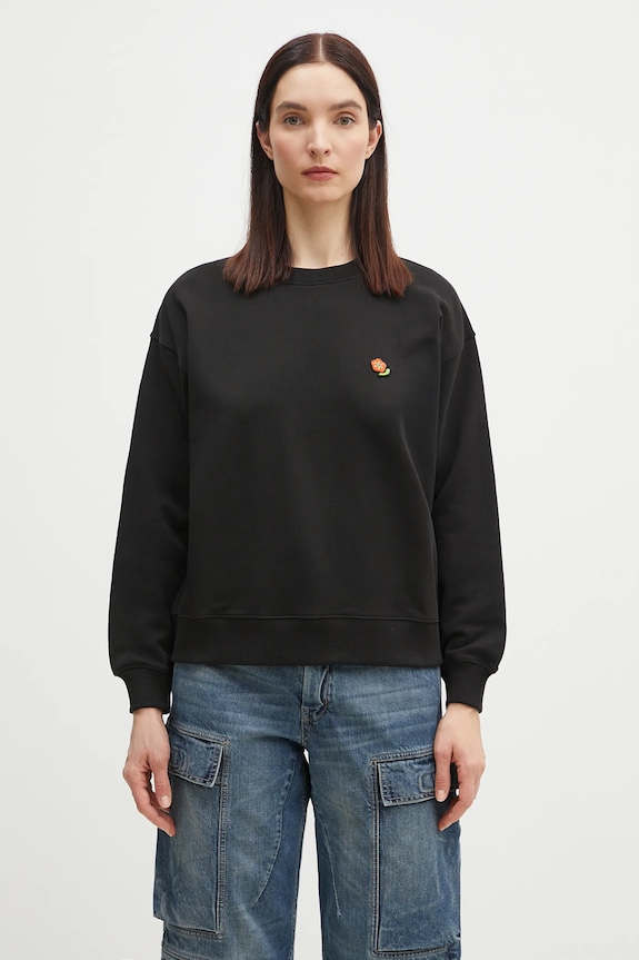 Kenzo bluza bawełniana bawełna czarny FF52SW1874MF.99J